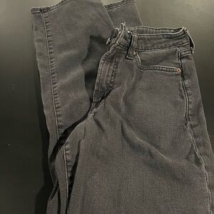Old Navy Women's Straight Leg Jeans in Washed Black